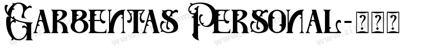 Garbentas Personal字体转换